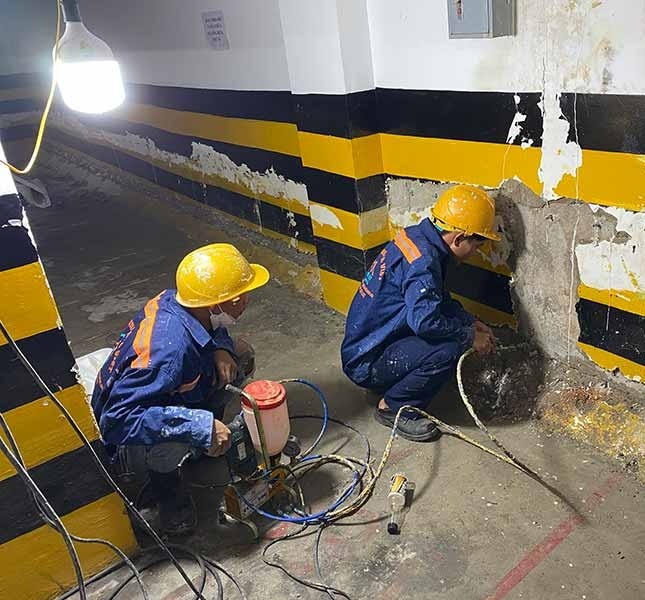 Chống Thấm Tầng Hầm & Hố Thang Máy (Chống Thấm Ngược)